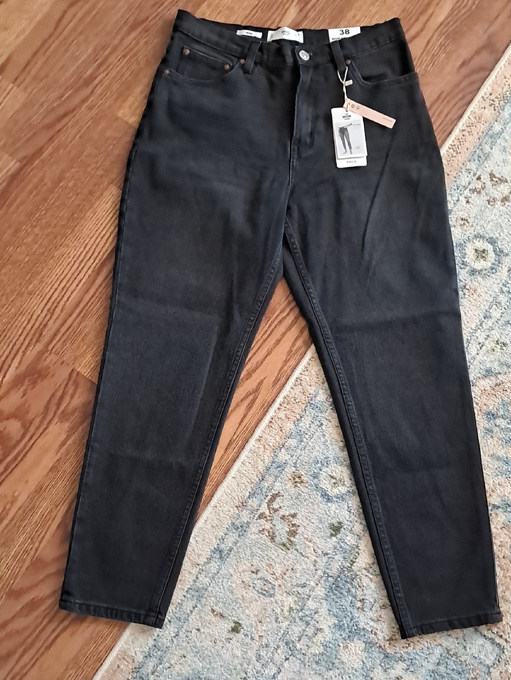Mango Black Ankle-Length Cropped Jeans